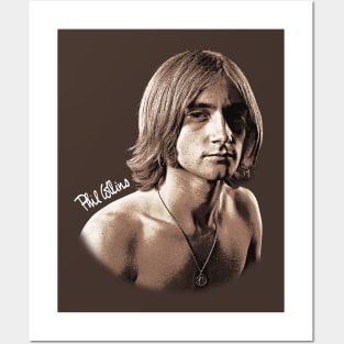 Phil Collins Long hair Fan Art Posters and Art